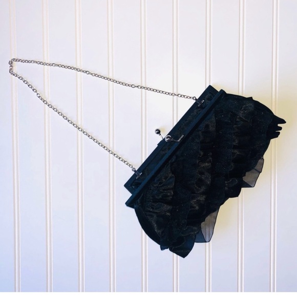 WHITE HOUSE BLACK MARKET Ruffle Evening Clutch - Picture 10 of 10